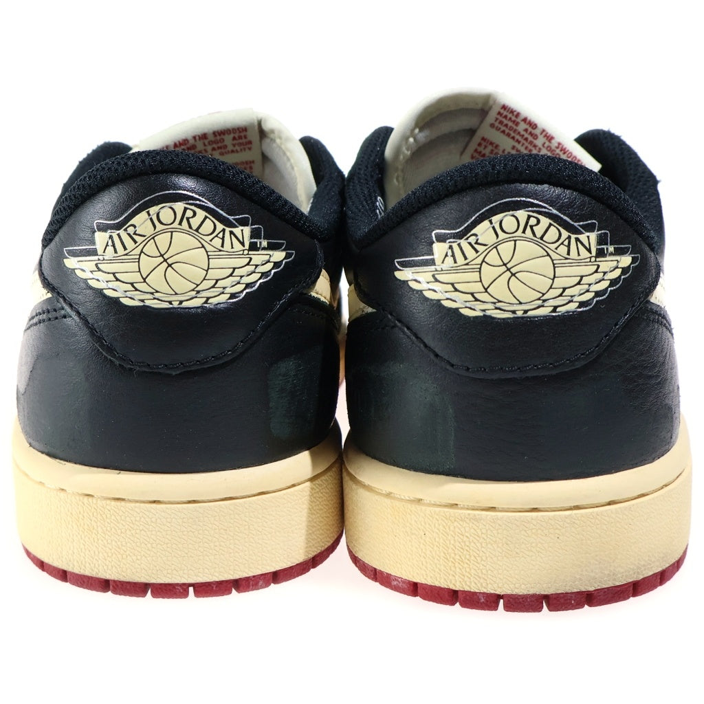 NIKE(ナイキ) ×NIGEL SYLVESTER AIR JORDAN 1 RETRO LW OG IB8958-001 ナイジェルシルベスター エアジョーダン1 ローカットスニーカー ブラック/セイル US10/28cm
