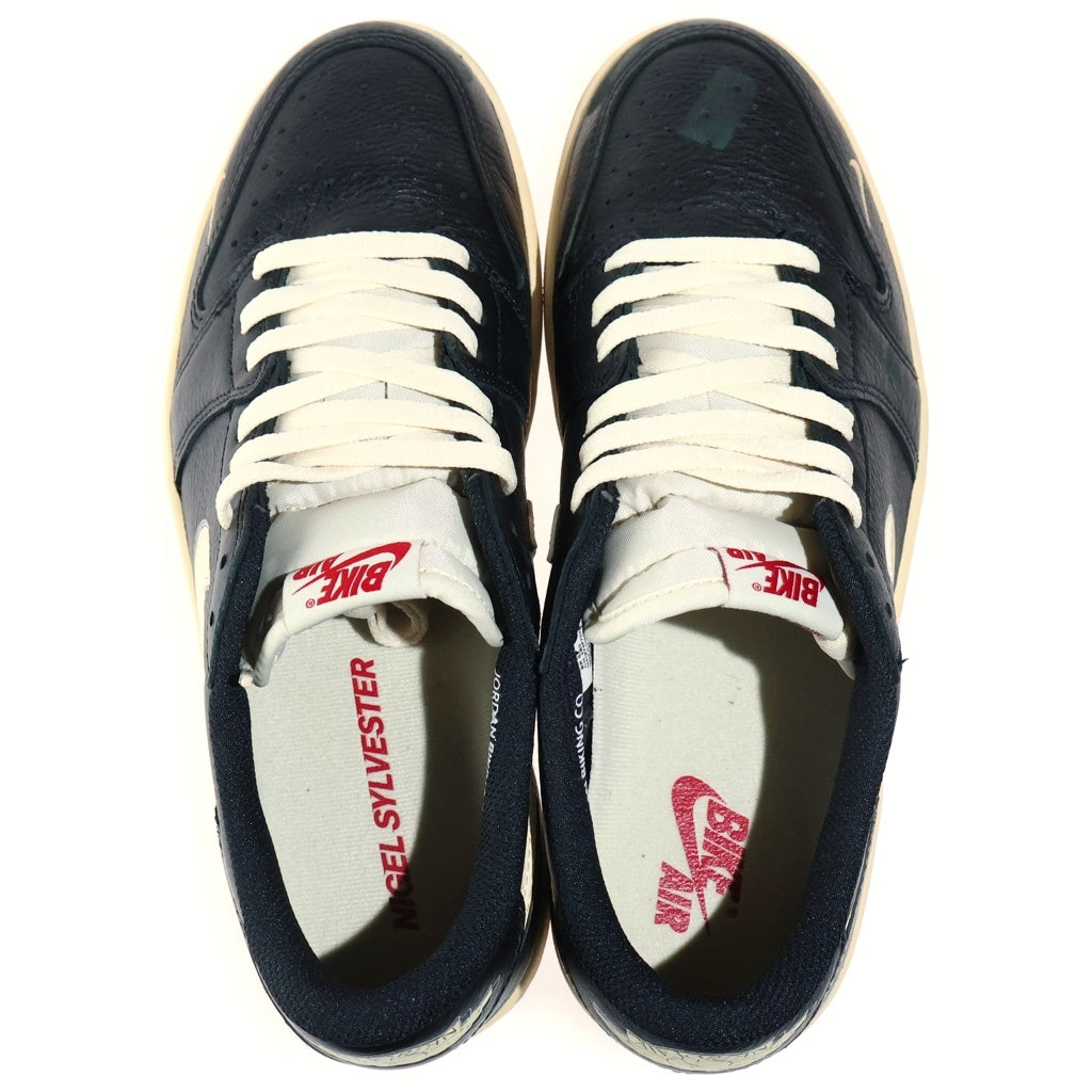 NIKE(ナイキ) ×NIGEL SYLVESTER AIR JORDAN 1 RETRO LW OG IB8958-001 ナイジェルシルベスター エアジョーダン1 ローカットスニーカー ブラック/セイル US10/28cm
