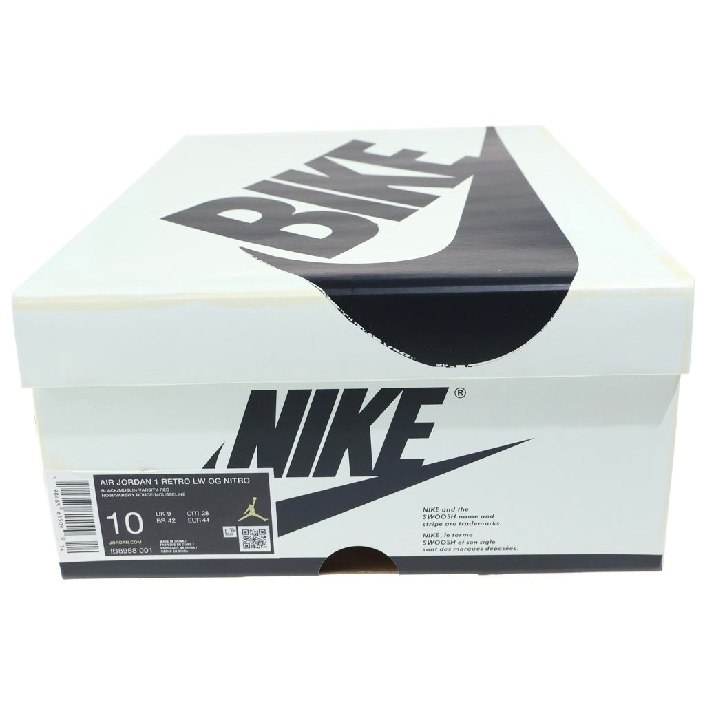 NIKE(ナイキ) ×NIGEL SYLVESTER AIR JORDAN 1 RETRO LW OG IB8958-001 ナイジェルシルベスター エアジョーダン1 ローカットスニーカー ブラック/セイル US10/28cm