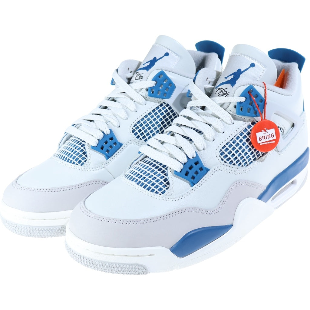 NIKE(ナイキ) AIR JORDAN 4 RETRO INDUSTRIAL BLUE FV5029-141 エアジョーダン4 レトロ インダストリアルブルー ハイカットスニーカー ホワイト/ブルー US10/28cm