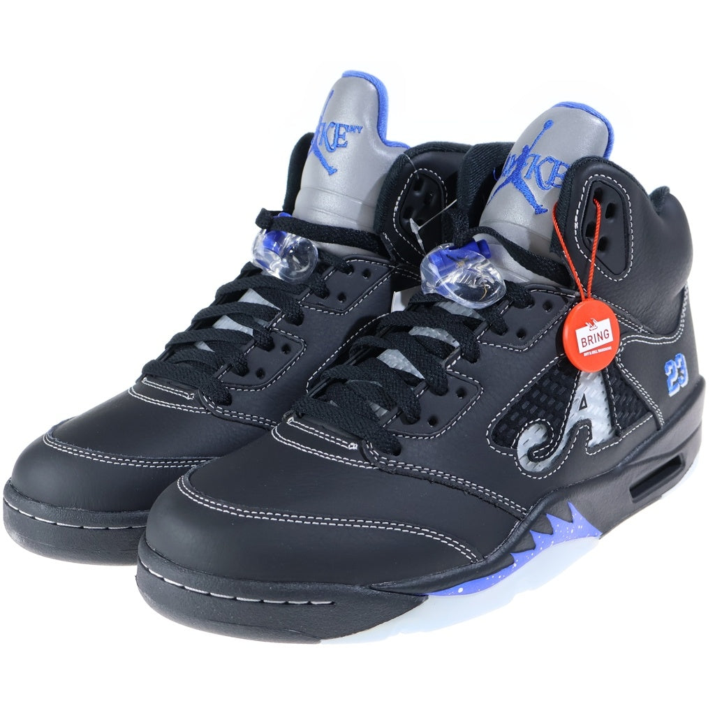 NIKE(ナイキ) ×AWAKE NEW YORK AIR JORDAN 5 RETRO OG アウェイクニューヨーク エアジョーダン5 ハイカットスニーカー ブラック/ブルー US10/28cm DV4982-004