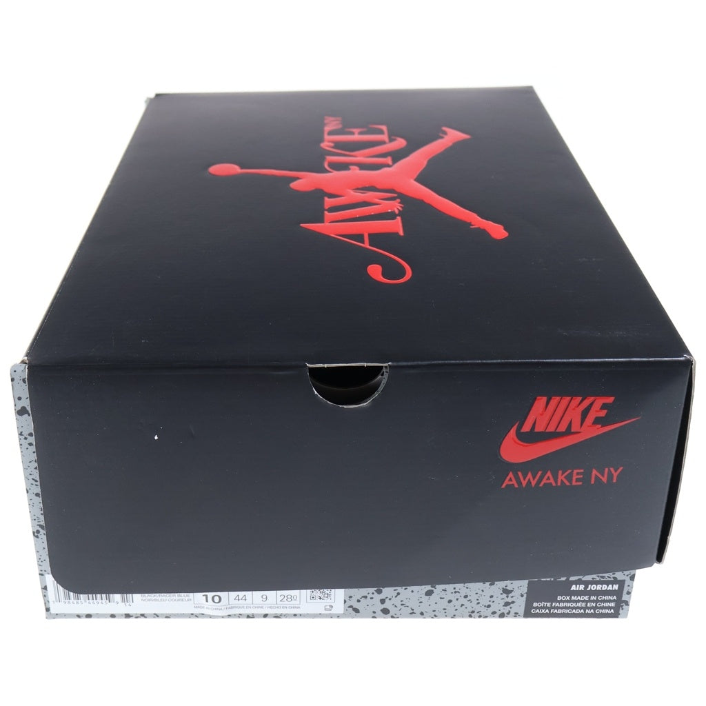 NIKE(ナイキ) ×AWAKE NEW YORK AIR JORDAN 5 RETRO OG アウェイクニューヨーク エアジョーダン5 ハイカットスニーカー ブラック/ブルー US10/28cm DV4982-004