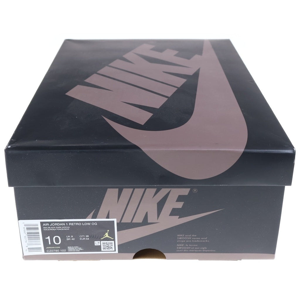 NIKE(ナイキ) AIR JORDAN 1 RETRO LOW OG MOCHA CZ0790-102 エアジョーダン1モカ ローカットスニーカー ブラウン/ホワイト/ブラック US10/28cm
