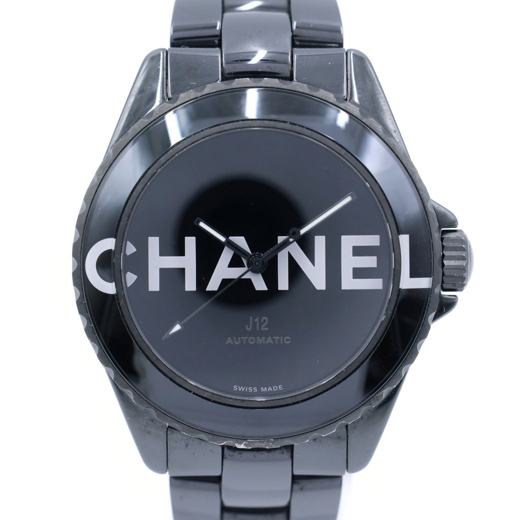 CHANEL(シャネル) J12 ウォンテッド ドゥ シャネル ブラック文字盤 SS/AT 38mm セラミック H7418
