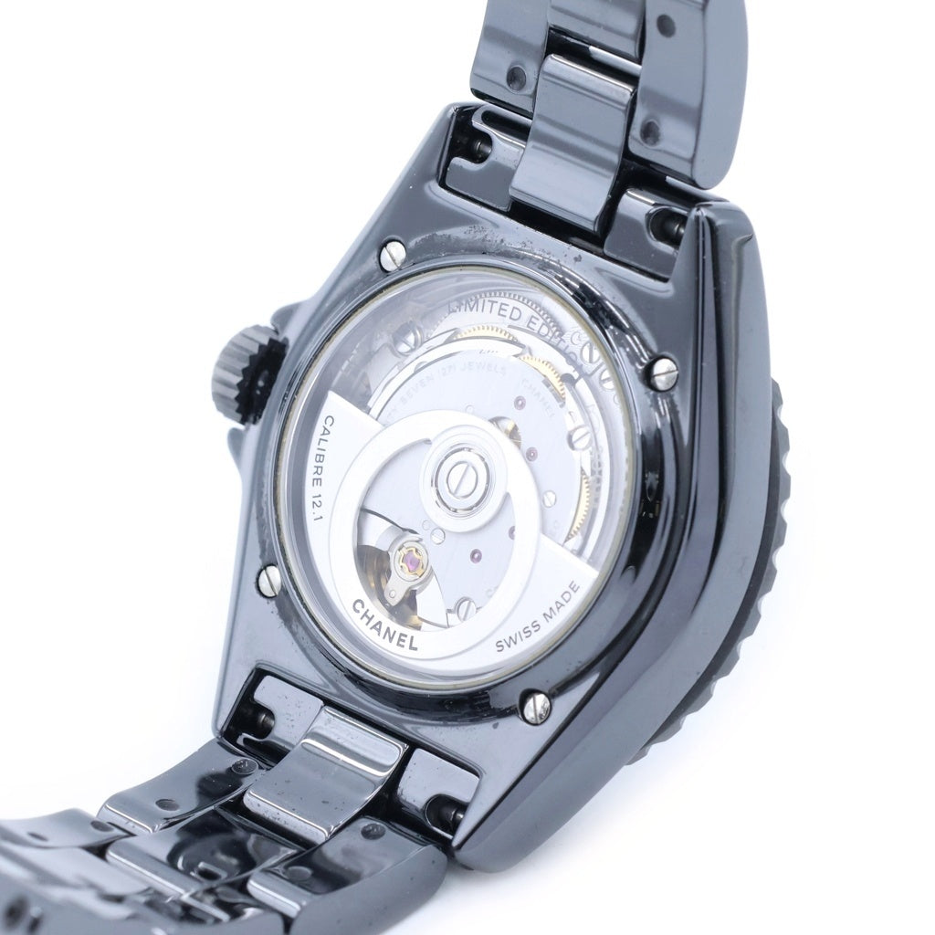 CHANEL(シャネル) J12 ウォンテッド ドゥ シャネル ブラック文字盤 SS/AT 38mm セラミック H7418