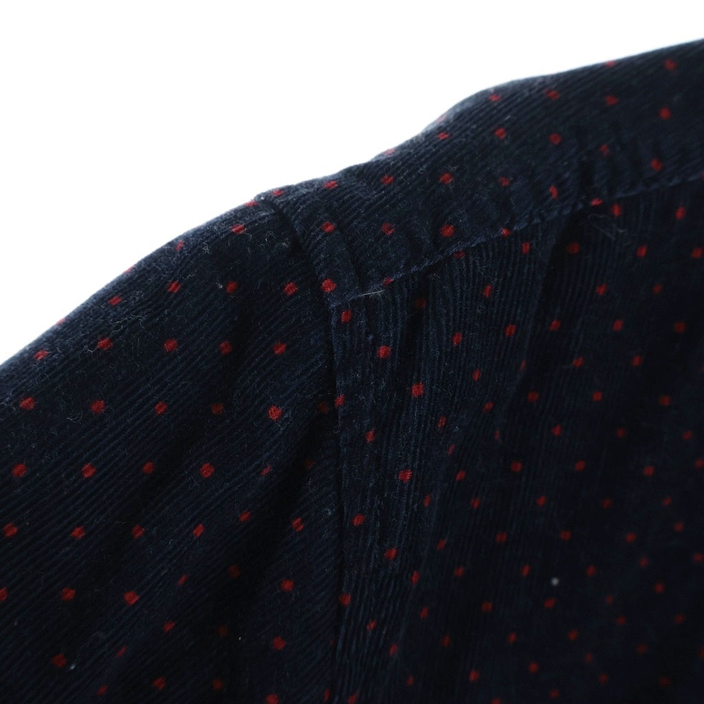SUPREME(シュプリーム) 13AW Corduroy Polka Dot Quilted Shirt ポルカドット コーデュロイ キルティング 長袖シャツ ネイビー