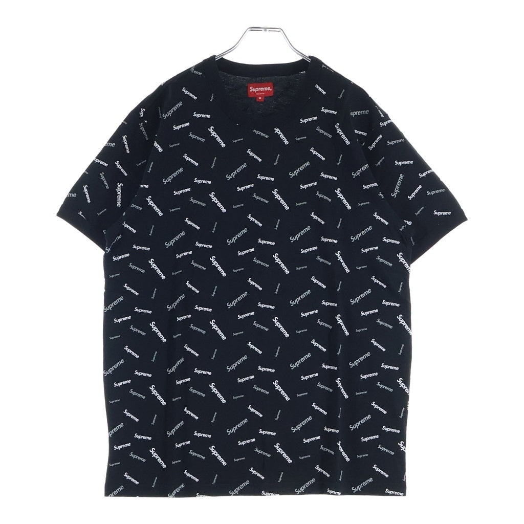 SUPREME(シュプリーム) 18SS Scatter Ringer スキャッターリンガー 半袖Tシャツ カットソー ブラック