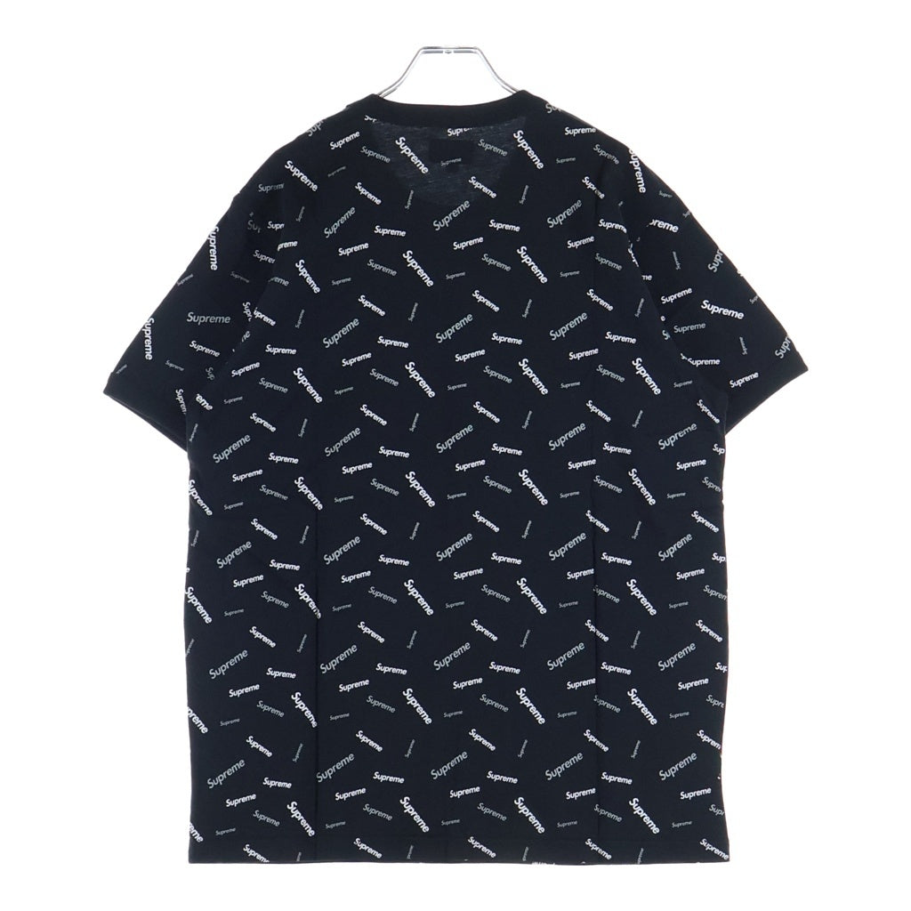 SUPREME(シュプリーム) 18SS Scatter Ringer スキャッターリンガー 半袖Tシャツ カットソー ブラック