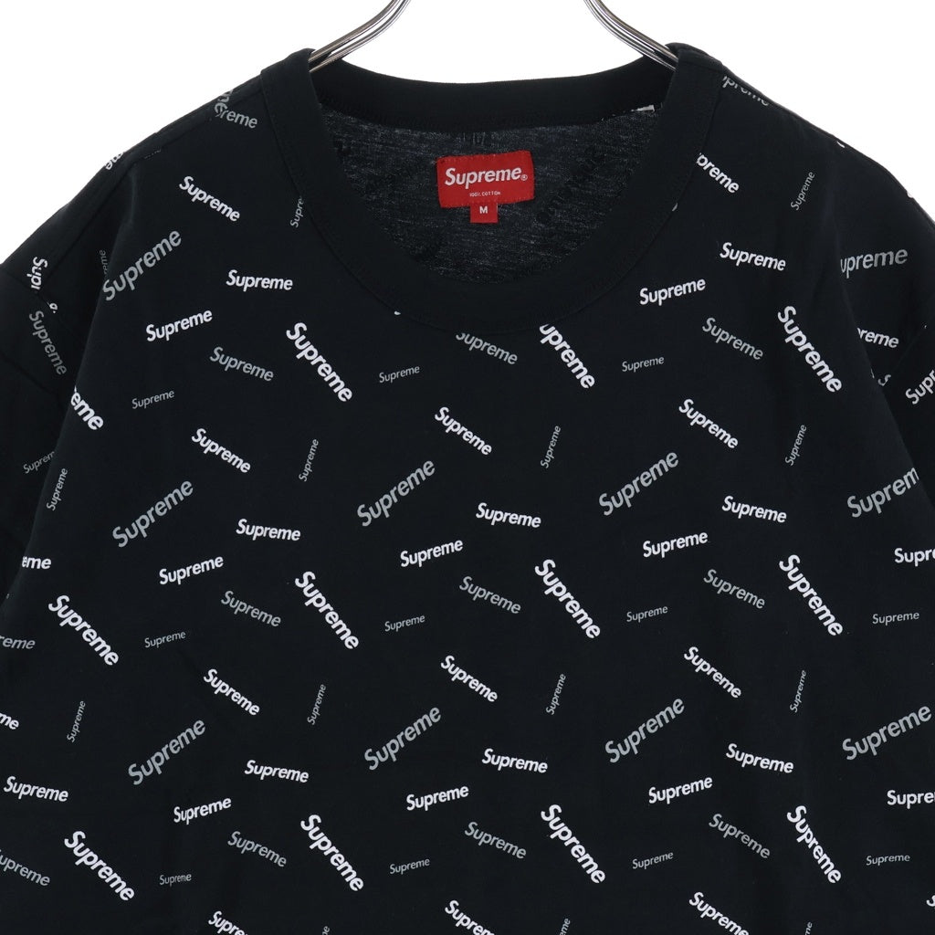 SUPREME(シュプリーム) 18SS Scatter Ringer スキャッターリンガー 半袖Tシャツ カットソー ブラック