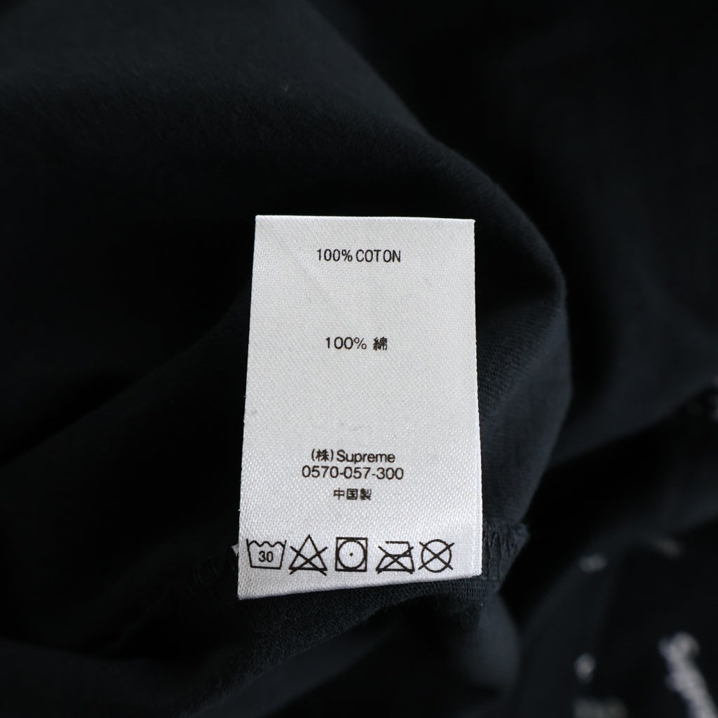 SUPREME(シュプリーム) 18SS Scatter Ringer スキャッターリンガー 半袖Tシャツ カットソー ブラック