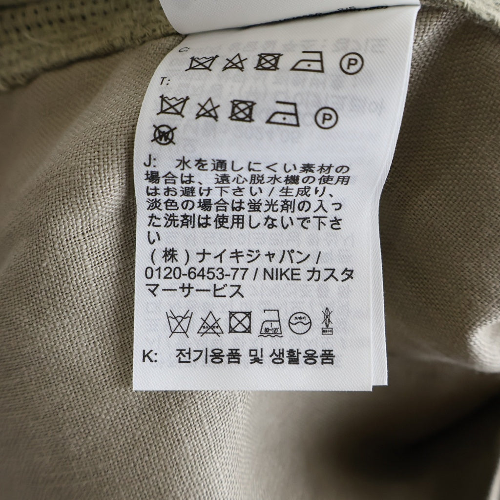 NIKE(ナイキ) ×STUSSY U NRG Linen Jacket Hoodie ステューシー リネン フーデッドジャケット ベージュ FZ5751-263