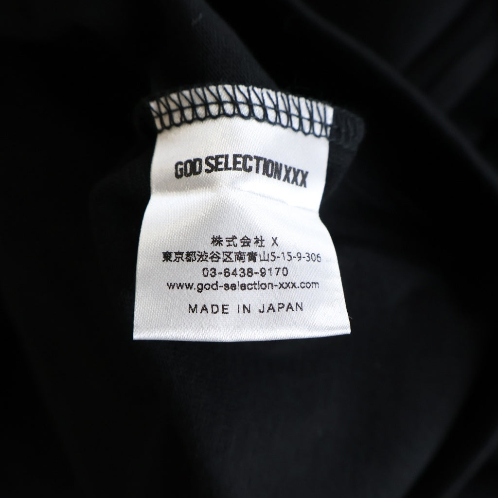 GOD SELECTION XXX(ゴッドセレクショントリプルエックス) 21SS ×ANTI SOCIAL CLUB アンチソーシャルソーシャルクラブ プリントロゴ 長袖Tシャツ カットソー ブラック GX-S21-ASLT-02