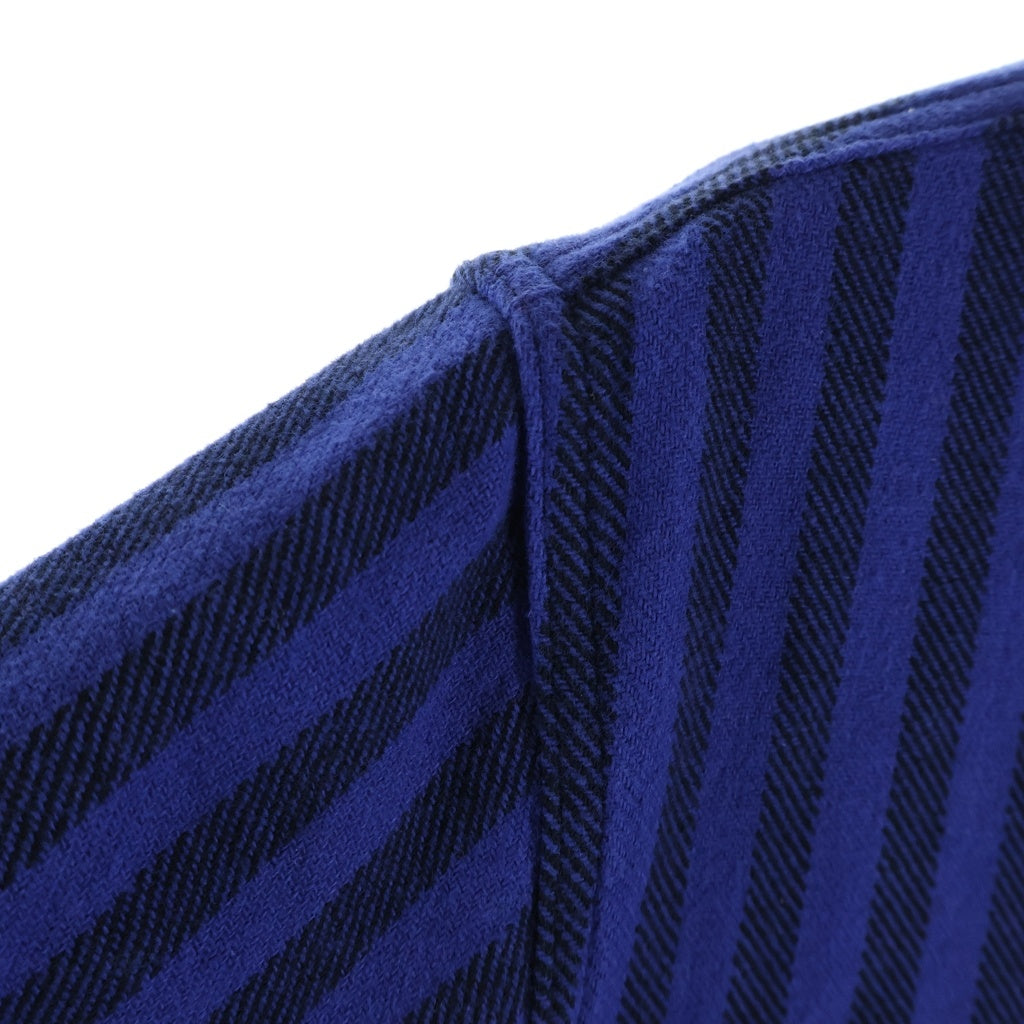 SUPREME(シュプリーム) 18AW Stripe Heavyweight Flannel Shirt ストライプ ヘビーウェイト フランネル長袖シャツ ブルー