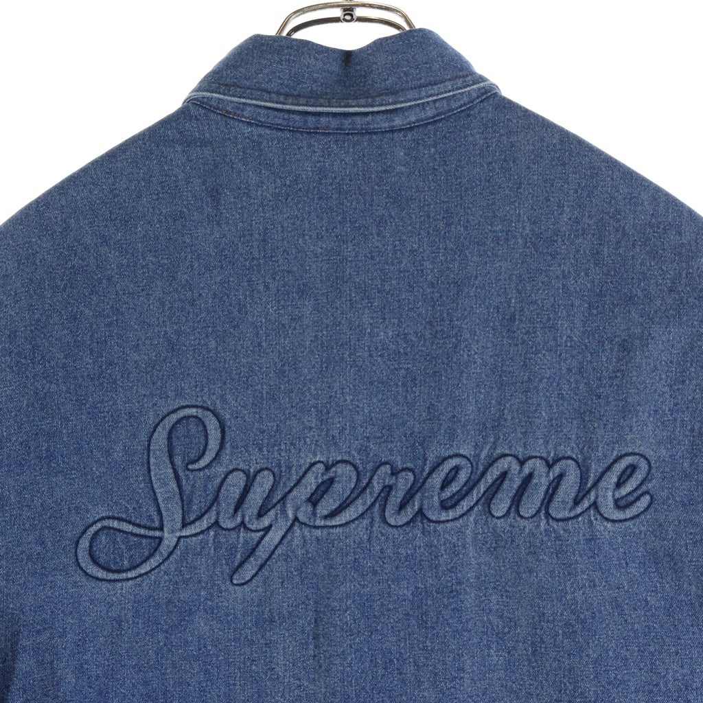 SUPREME(シュプリーム) 18AW Sherpa Lined Denim Shirt 裏地ボア シェルパラインドデニム長袖シャツ インディゴ