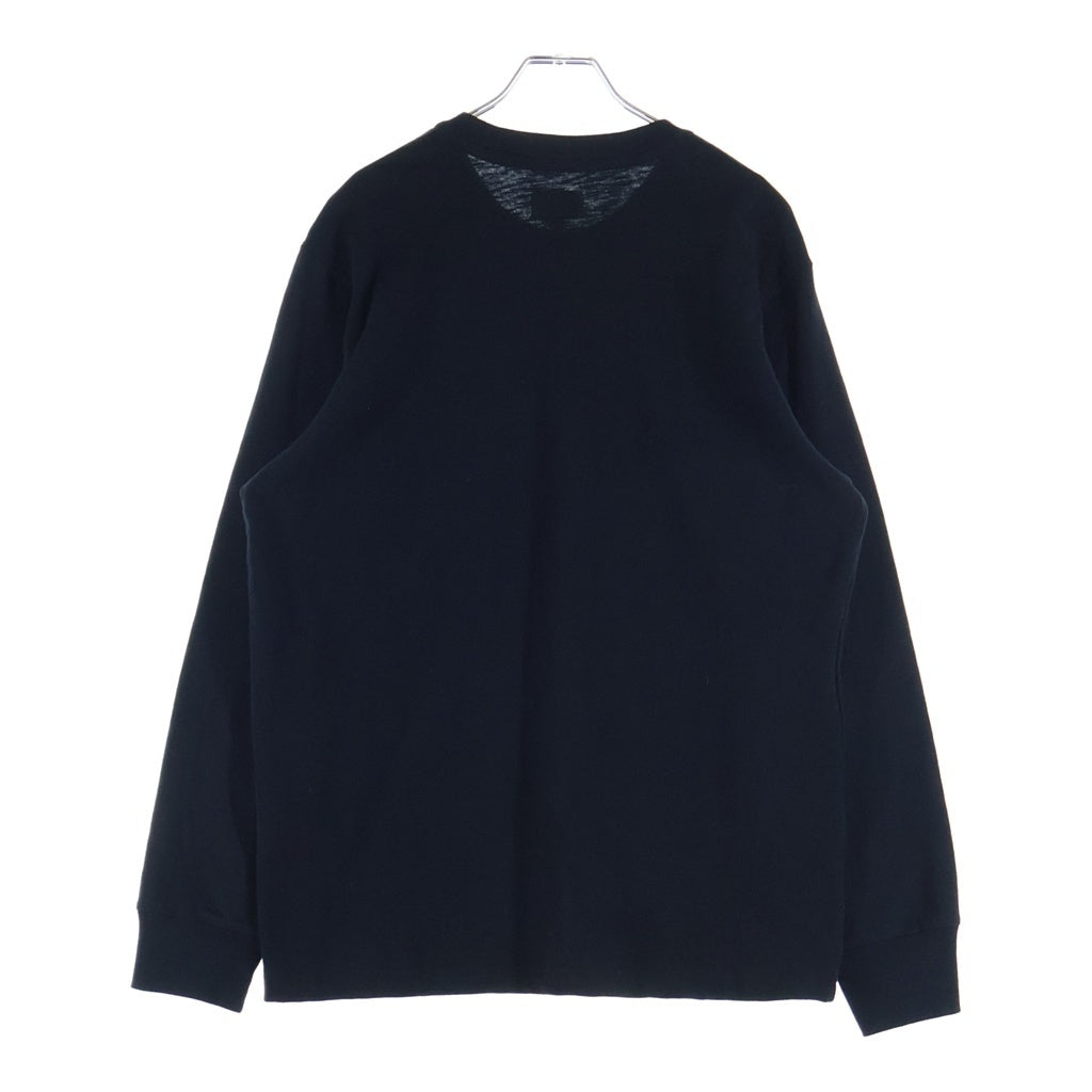SUPREME(シュプリーム) 17AW Meatallic L/S Top メタリックロゴ 長袖Tシャツ カットソー ブラック