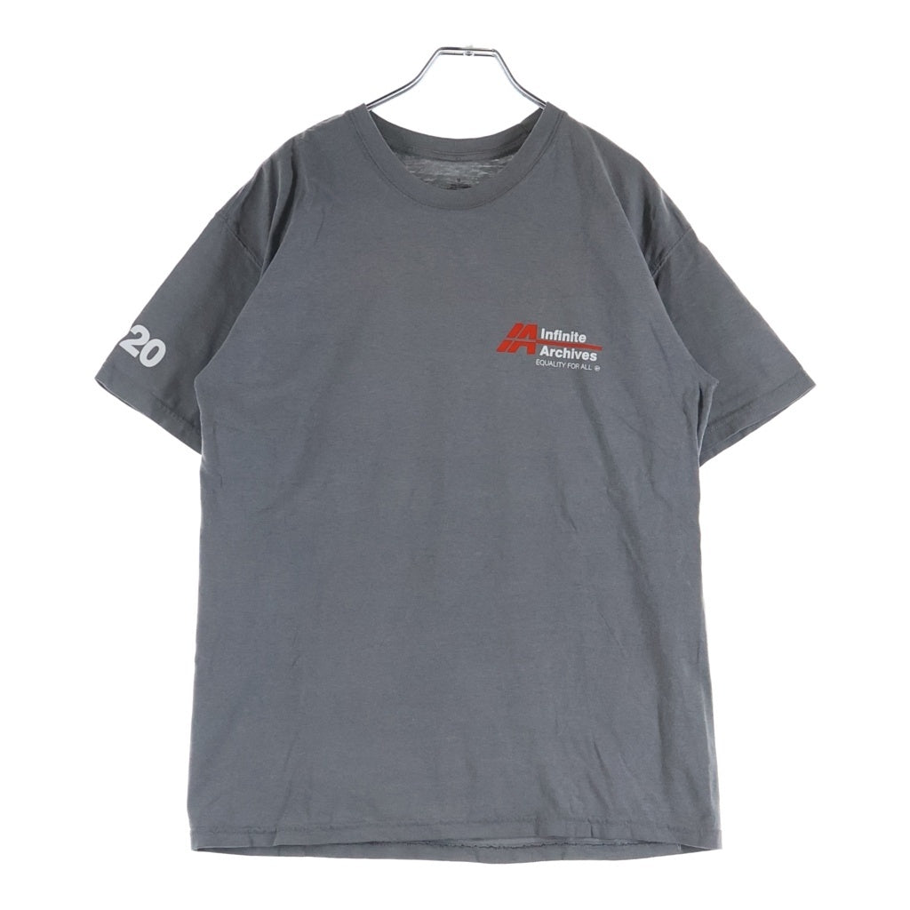 INFINITE ARCHIVES(インフィニティ アーカイブス) END RACISM TEE 1991 プリントロゴ 半袖Tシャツ カットソー グレー