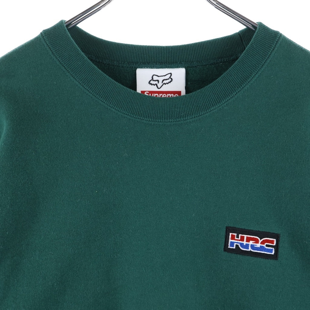 SUPREME(シュプリーム) 19AW Honda Fox Racing Crewneck ホンダ フォックスレーシング スウェットクルーネックシャツ トレーナー グリーン