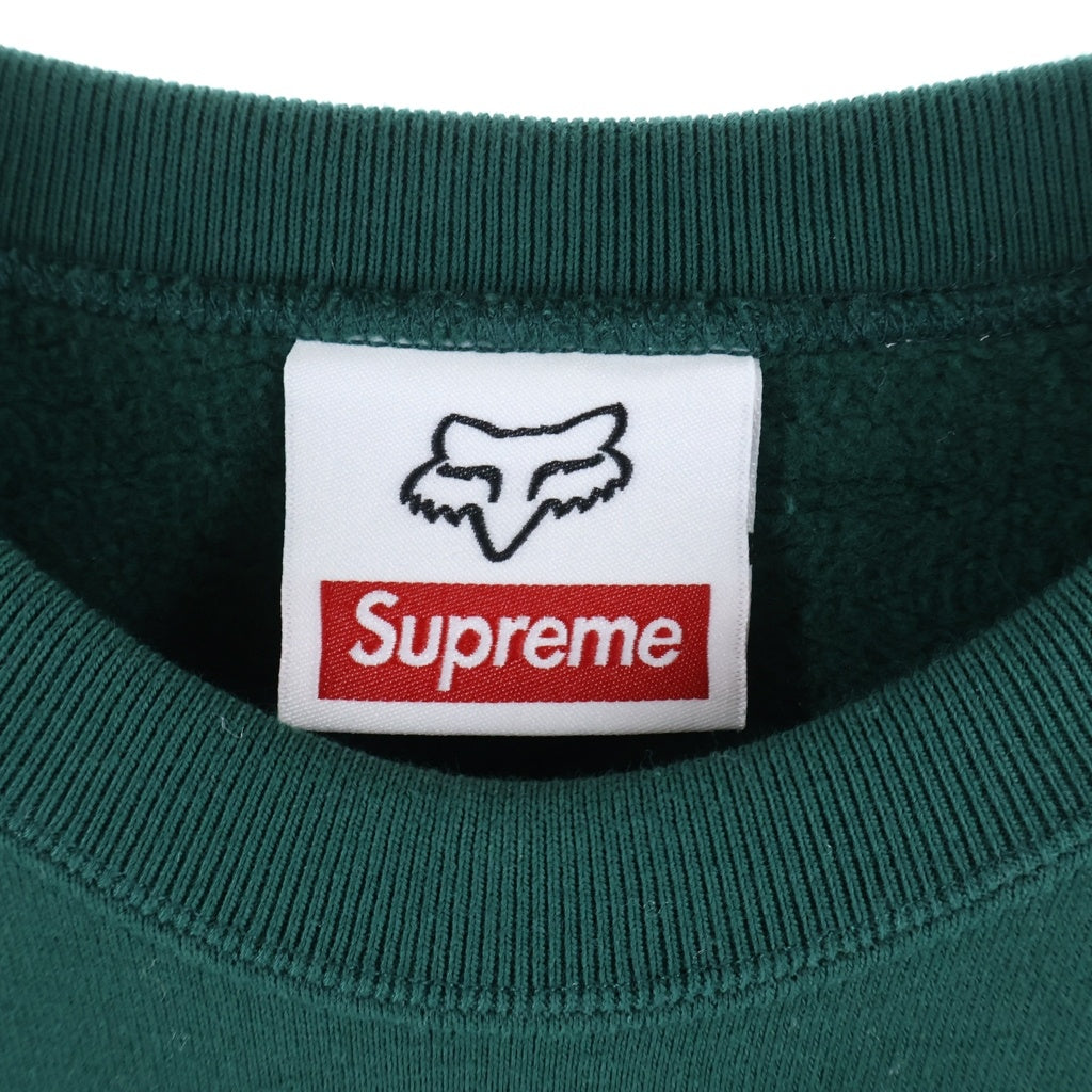 SUPREME(シュプリーム) 19AW Honda Fox Racing Crewneck ホンダ フォックスレーシング スウェットクルーネックシャツ トレーナー グリーン