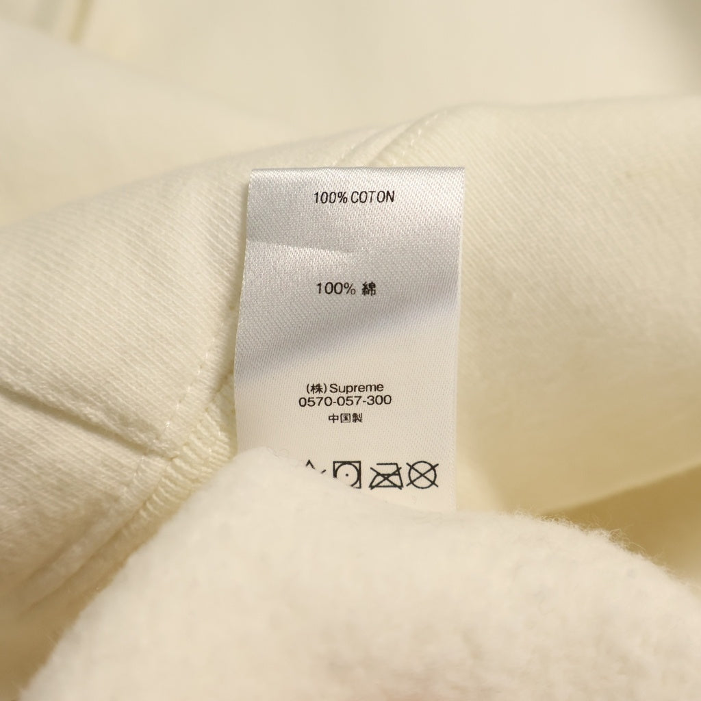 SUPREME(シュプリーム) 18SS Sideline Hooded Sweatshirt サイドライン アームロゴ スウェットプルオーバーパーカー グレー/アイボリー