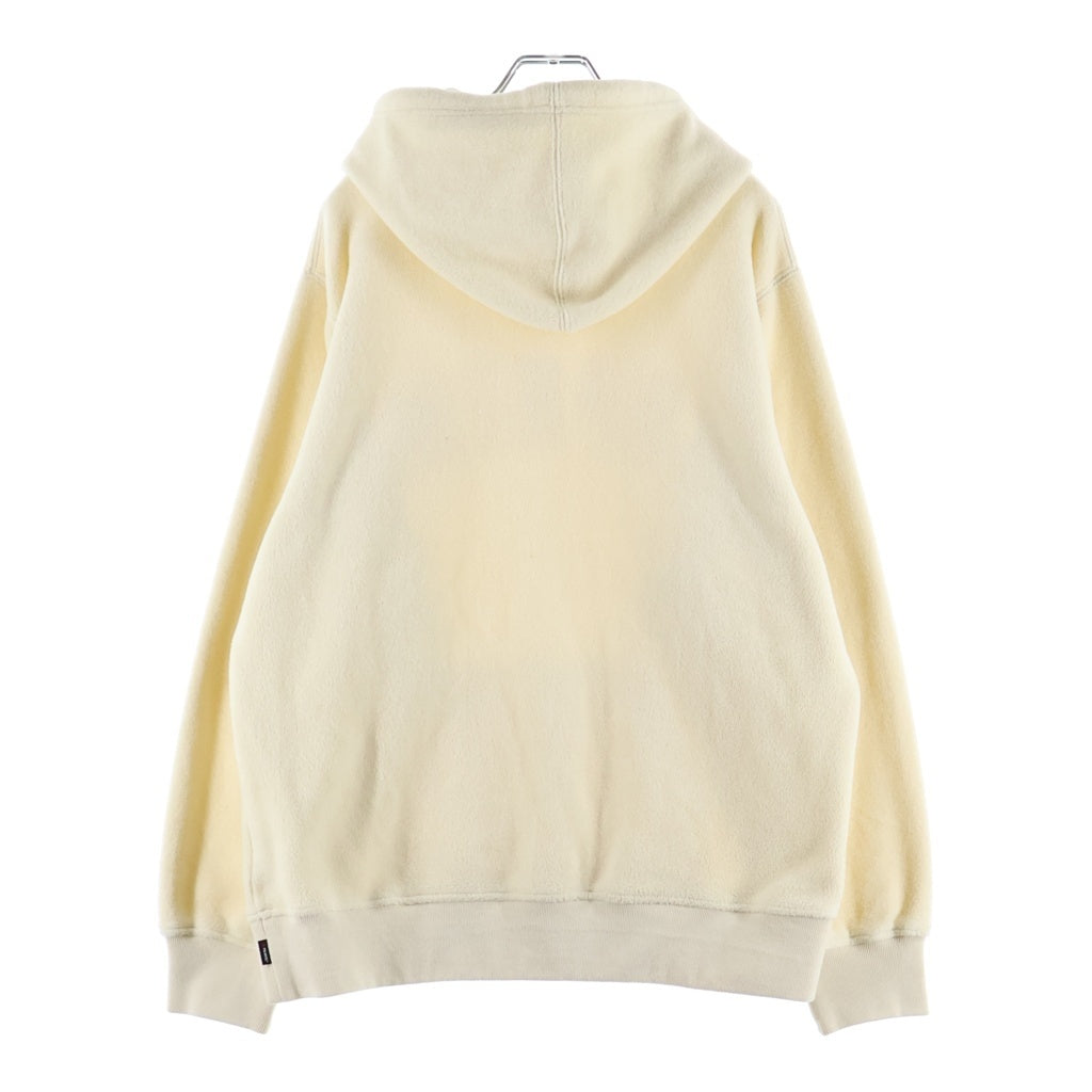 SUPREME(シュプリーム) 18AW Polartec Hooded Sweatshirt ポーラテック アーチロゴ フリース プルオーバーパーカー アイボリー