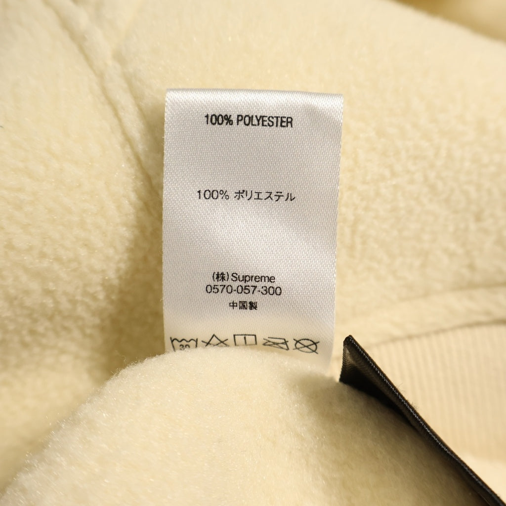 SUPREME(シュプリーム) 18AW Polartec Hooded Sweatshirt ポーラテック アーチロゴ フリース プルオーバーパーカー アイボリー