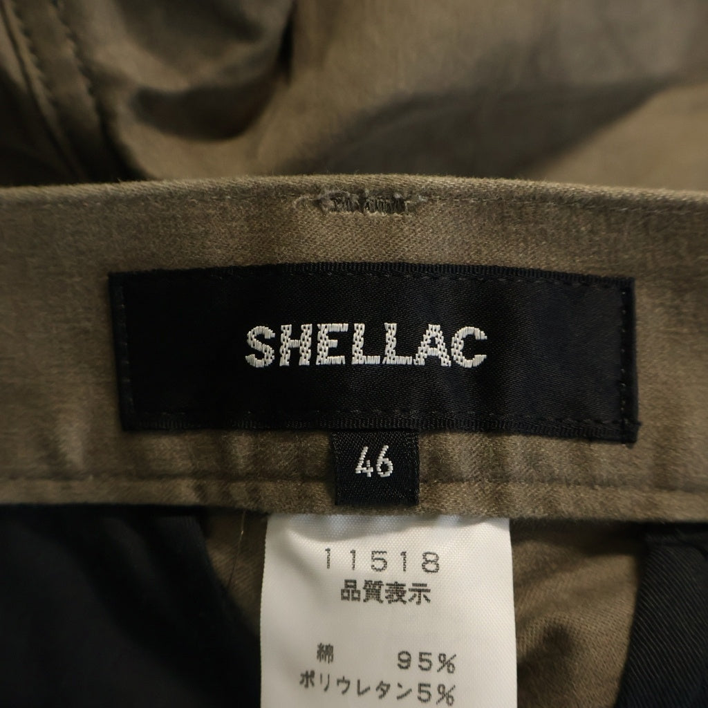SHELLAC(シェラック) コットンストレッチ ミリタリー チノパンツ ベージュ 11518