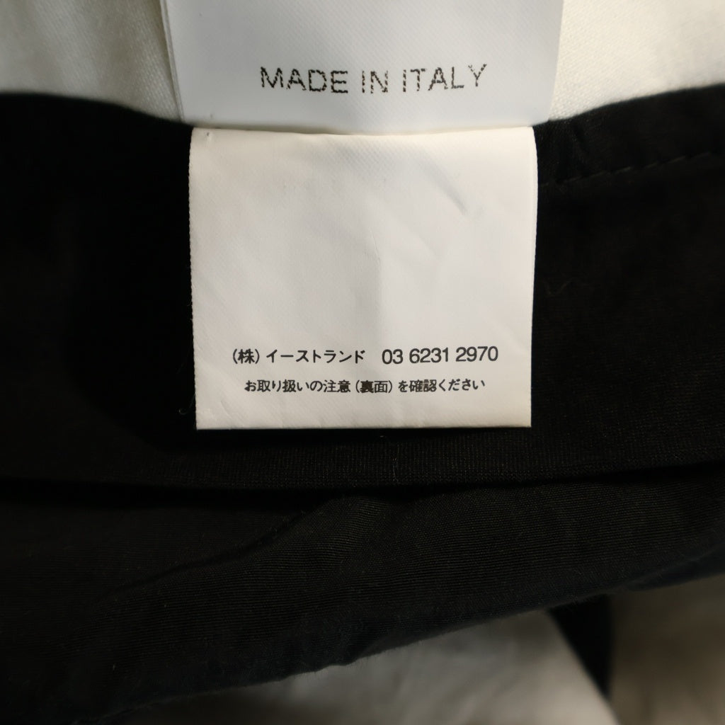 Rick Owens(リックオウエンス) レーヨン混合 ミリタリーベイカーパンツ ブラック RU3352
