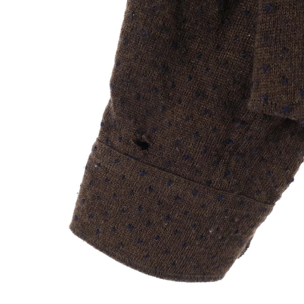 JUNYA WATANABE COMME des GARCONS(ジュンヤワタナベ コムデギャルソン) 04AW ノルディック柄 ニットカーディガン ブラウン WN-T032