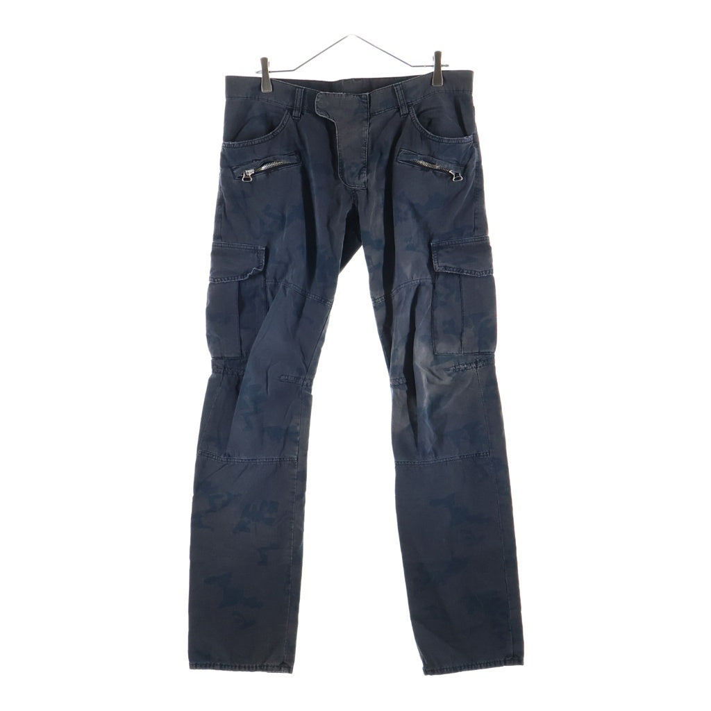 BALMAIN(バルマン) カモフラージュ柄 カーゴパンツ ブラウン/ネイビー T503 B385