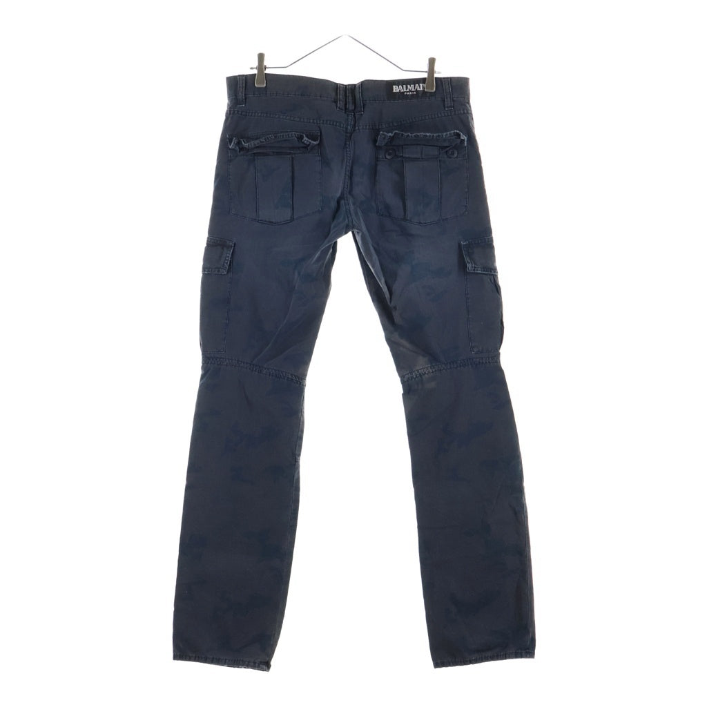 BALMAIN(バルマン) カモフラージュ柄 カーゴパンツ ブラウン/ネイビー T503 B385