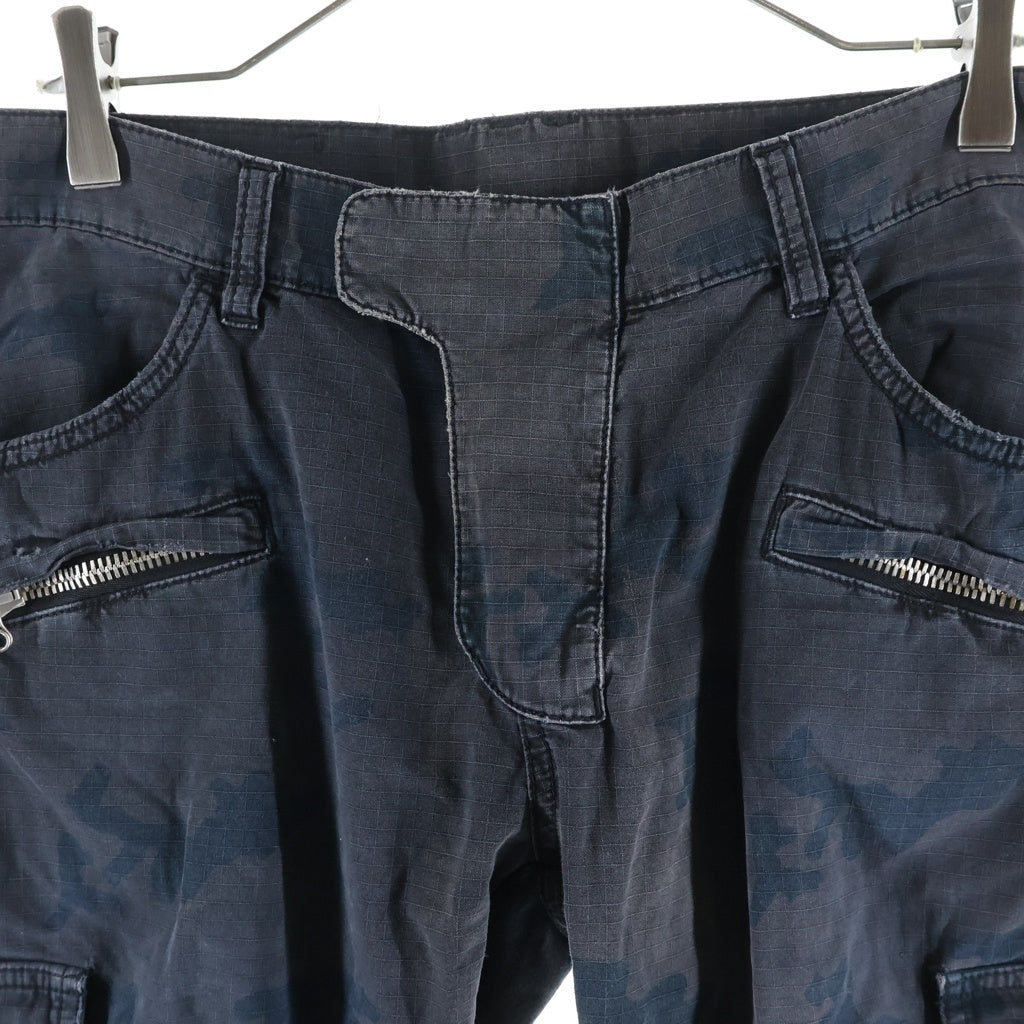BALMAIN(バルマン) カモフラージュ柄 カーゴパンツ ブラウン/ネイビー T503 B385