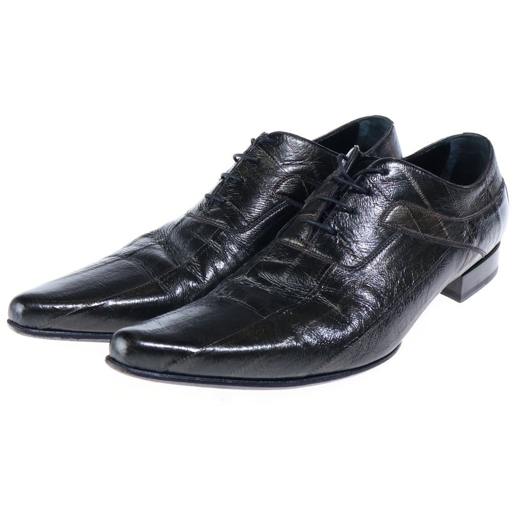 DOLCE & GABBANA(ドルチェアンドガッバーナ) ポインテッドトゥ レザーシューズ ブラック 1640 8656