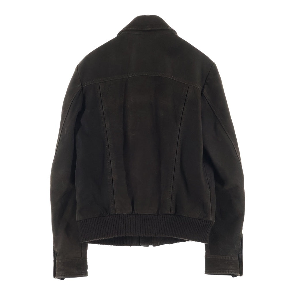 DOLCE & GABBANA(ドルチェアンドガッバーナ) バッファローレザー フライトジャケット ブラウン RB0052 SE052
