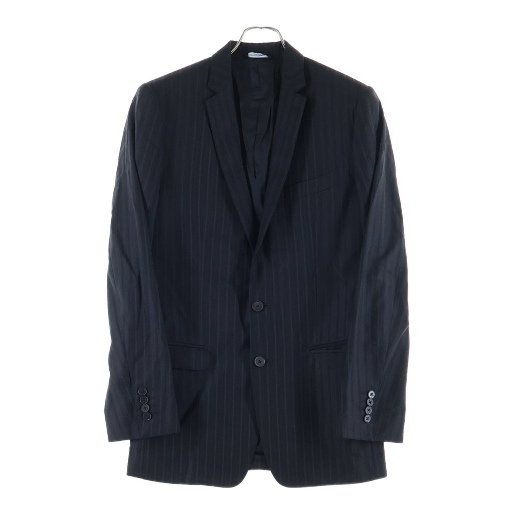 DOLCE & GABBANA(ドルチェアンドガッバーナ) MARTINI マティーニ ストライプ柄 シングルテーラードジャケット ブラック/グレー G1BIMT