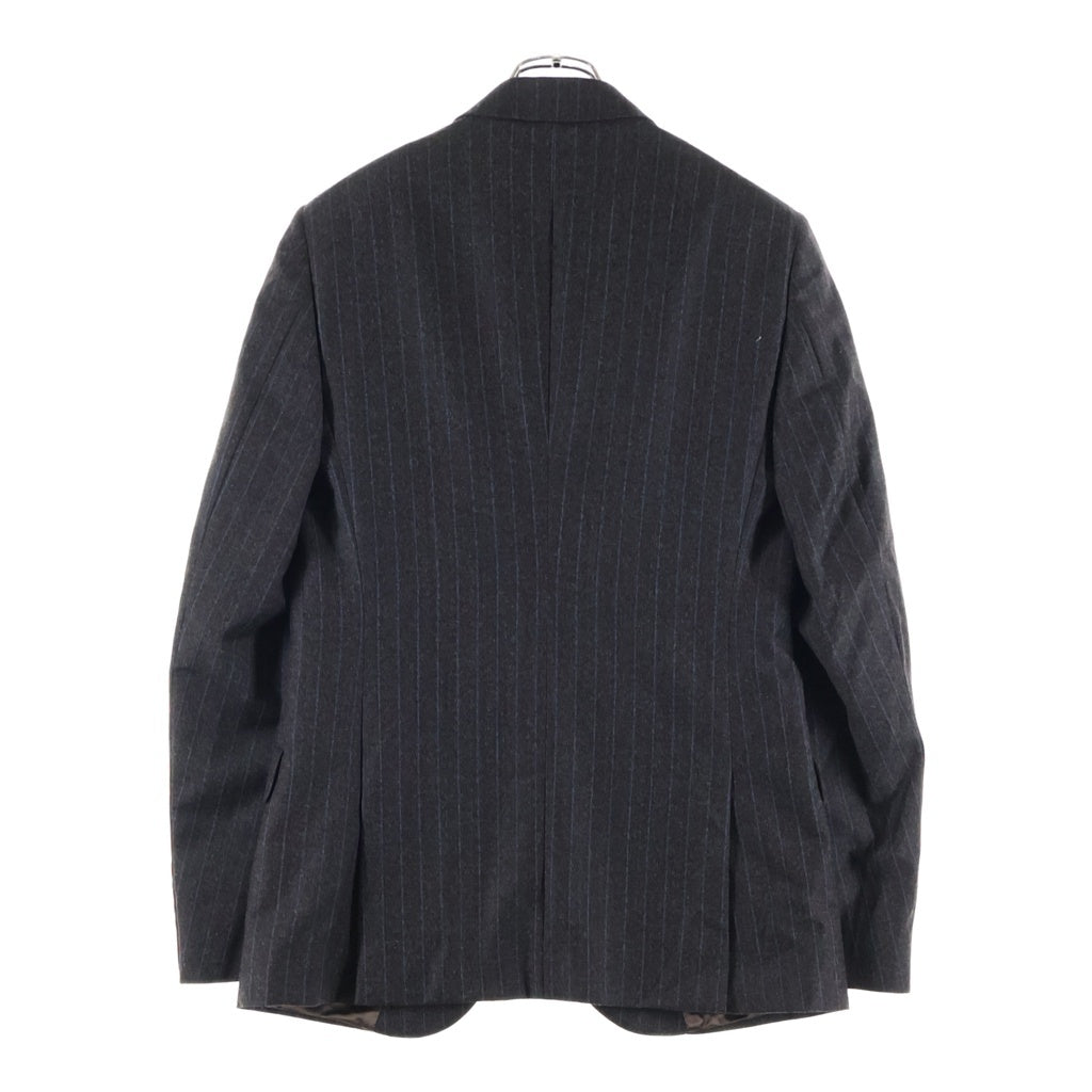 Alexander McQueen(アレキサンダーマックイーン) ストライプ柄 シングルテーラードジャケット ブラウン 145158 QS576