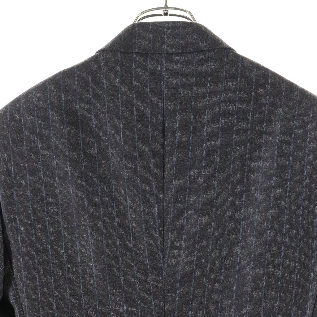 Alexander McQueen(アレキサンダーマックイーン) ストライプ柄 シングルテーラードジャケット ブラウン 145158 QS576