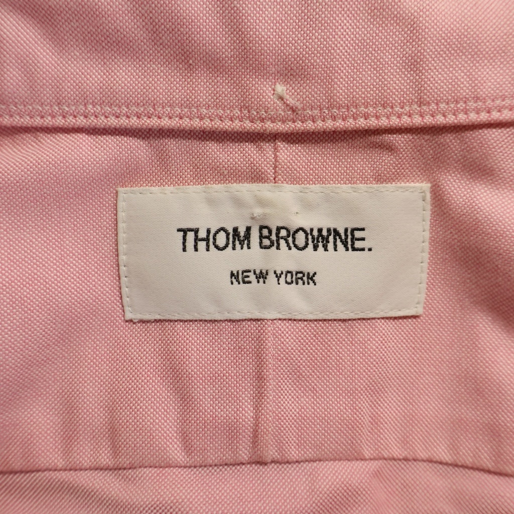 THOM BROWNE(トムブラウン) オクスフォード カジュアル 長袖シャツ ピンク 01103A4012