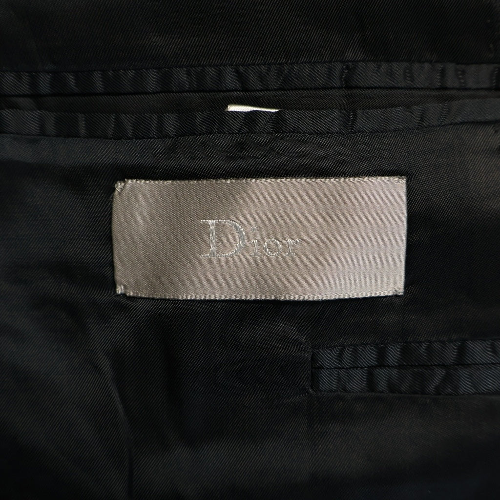 Dior HOMME(ディオールオム) 09SS クリスヴァンアッシュ期 チェック柄 シングルテーラードジャケット ブラック 9S3170501044