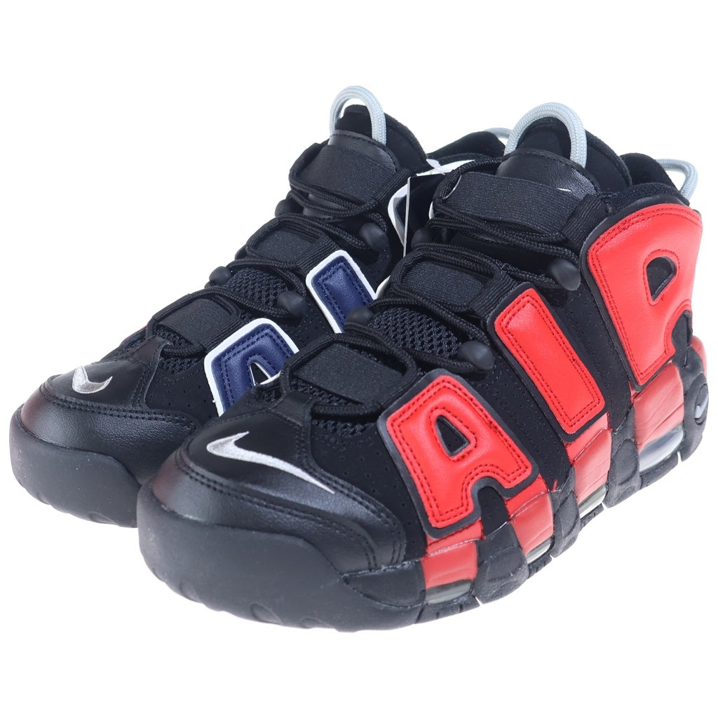 NIKE(ナイキ) AIR MORE UPTEMPO 96 DJ4400-001 エアモアアップテンポ ハイカットスニーカー ブラック/レッド US8.5/26.5cm