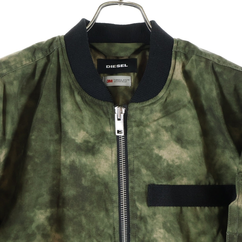 DIESEL(ディーゼル) W-NOVELS VESTE 3M THINSULATE カモフラージュ柄 ボンバージャケット アウター グリーン/ブラック