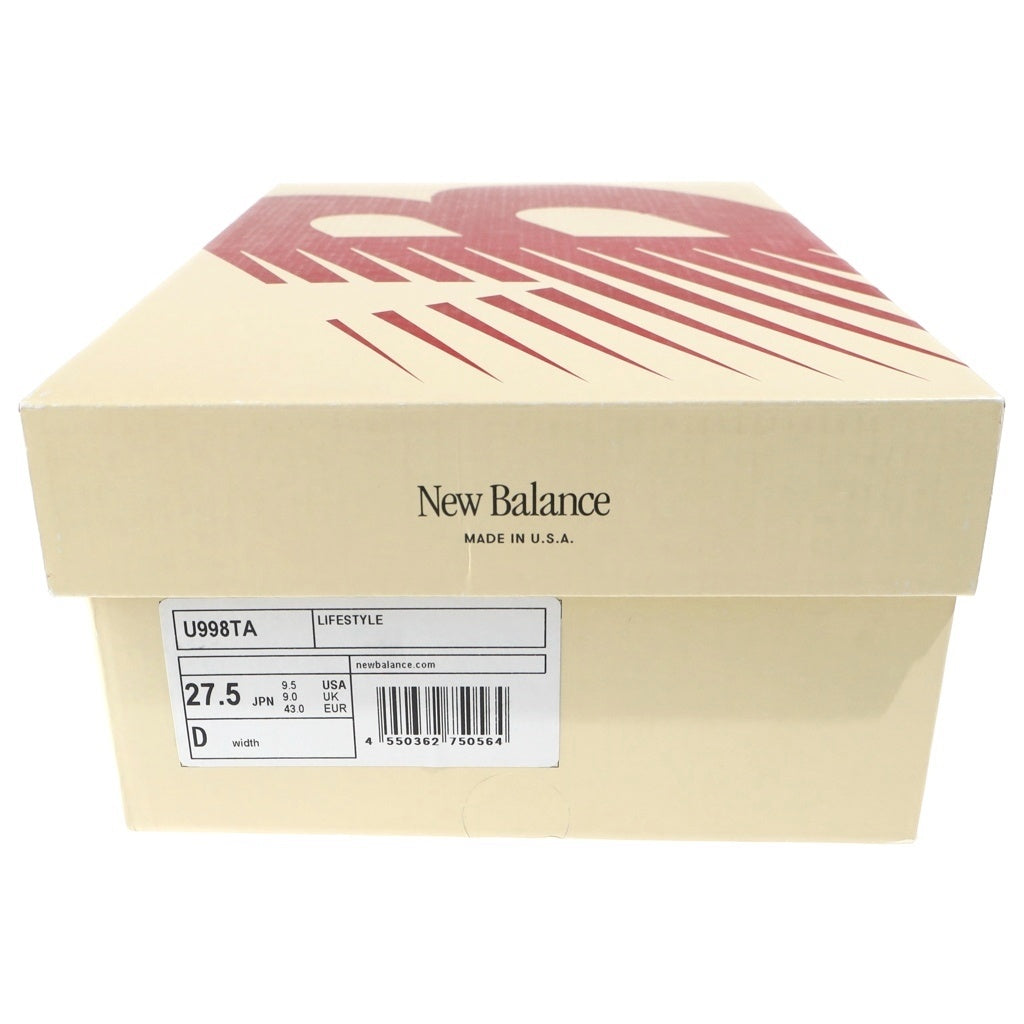 New Balance(ニューバランス) ヌバック/メッシュローカットスニーカー グレー US9.5/27.5cm U998TA