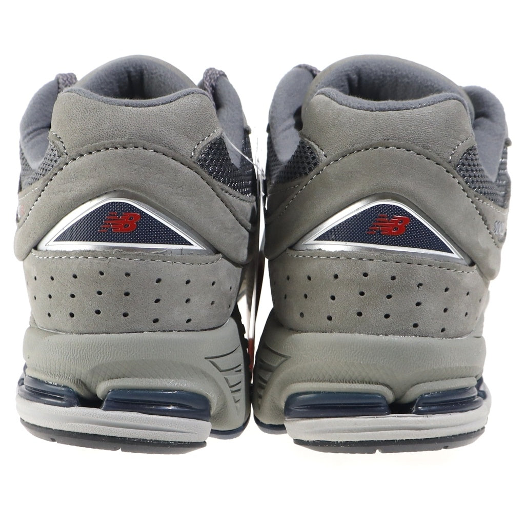 New Balance(ニューバランス) ヌバック/メッシュローカットスニーカー グレー US9.5/27.5cm ML2002RA