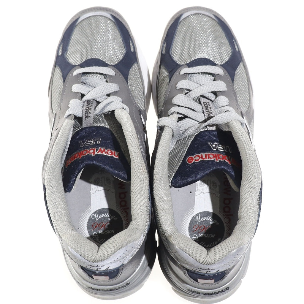 New Balance(ニューバランス) メッシュローカットスニーカー グレー US9.5/27.5cm M990GJ3