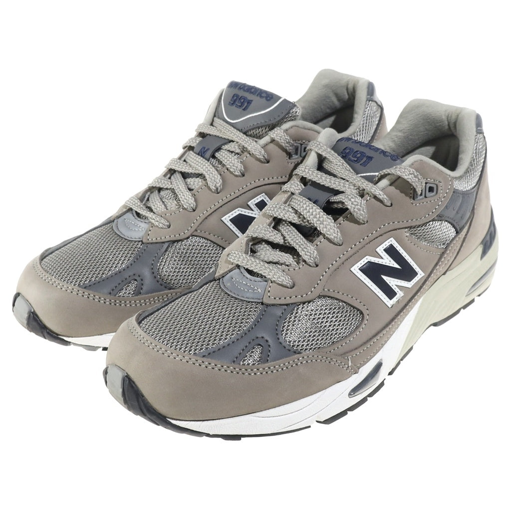 New Balance(ニューバランス) 20TH Anniversary 20周年記念 ヌバック/メッシュローカットスニーカー ベージュ/グレー US9.5/27.5cm M991ANI