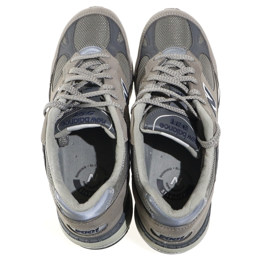 New Balance(ニューバランス) 20TH Anniversary 20周年記念 ヌバック/メッシュローカットスニーカー ベージュ/グレー US9.5/27.5cm M991ANI