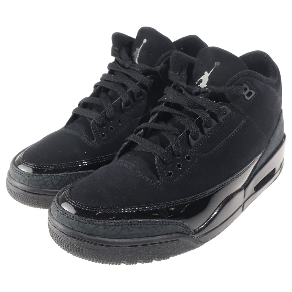 NIKE(ナイキ) AIR JORDAN 3 RETRO BLACK CAT エアジョーダン3 ブラックキャット ミッドカットスニーカー ブラック US9.5/27.5cm CT8532-001