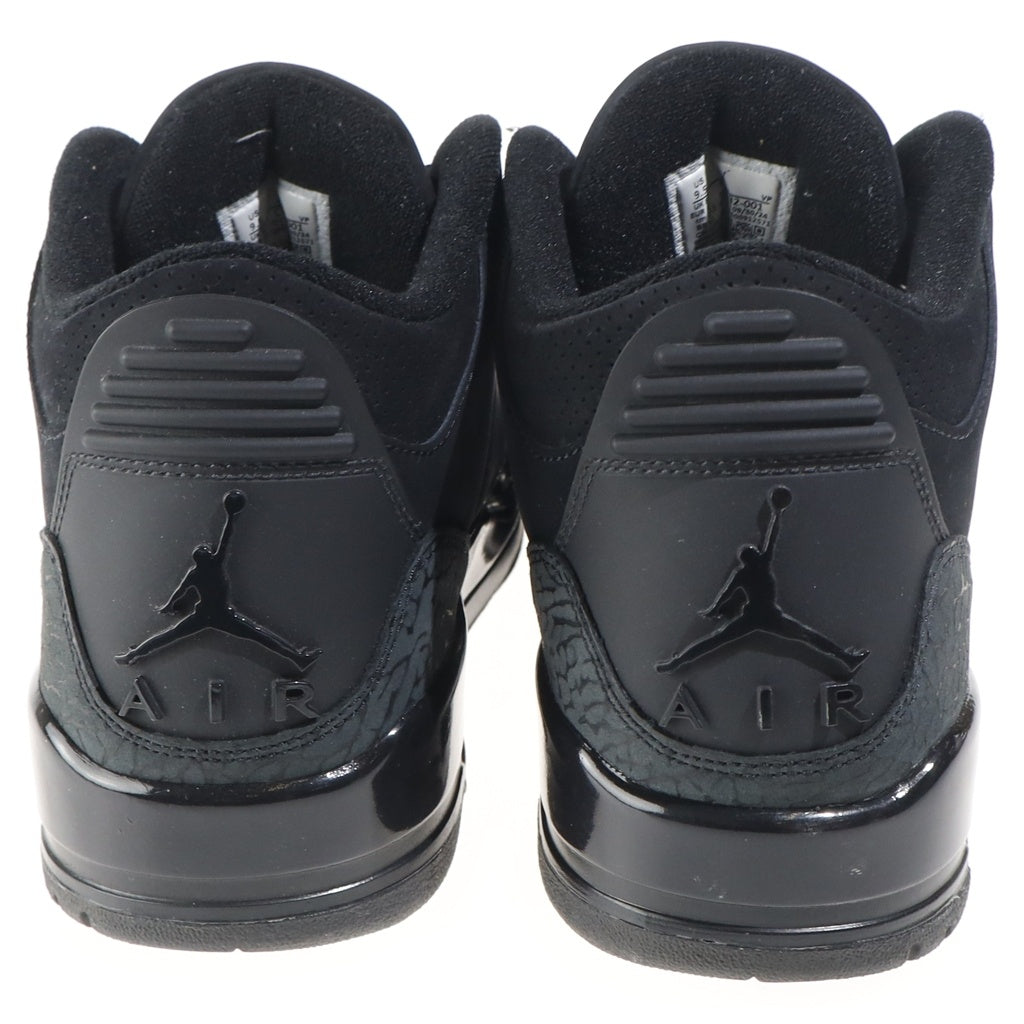 NIKE(ナイキ) AIR JORDAN 3 RETRO BLACK CAT エアジョーダン3 ブラックキャット ミッドカットスニーカー ブラック US9.5/27.5cm CT8532-001