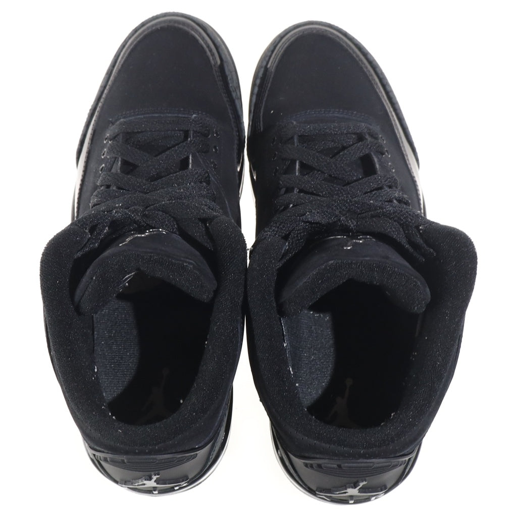 NIKE(ナイキ) AIR JORDAN 3 RETRO BLACK CAT エアジョーダン3 ブラックキャット ミッドカットスニーカー ブラック US9.5/27.5cm CT8532-001