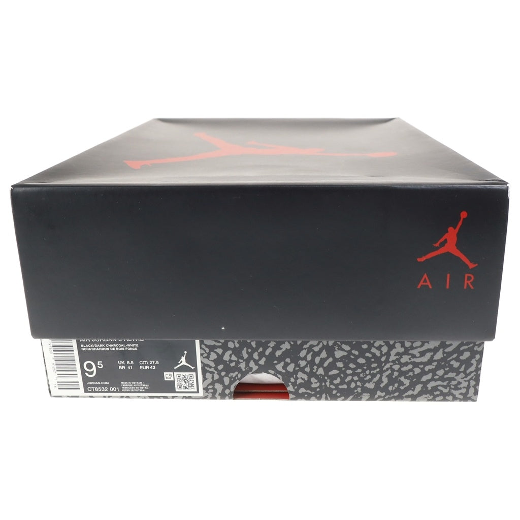 NIKE(ナイキ) AIR JORDAN 3 RETRO BLACK CAT エアジョーダン3 ブラックキャット ミッドカットスニーカー ブラック US9.5/27.5cm CT8532-001