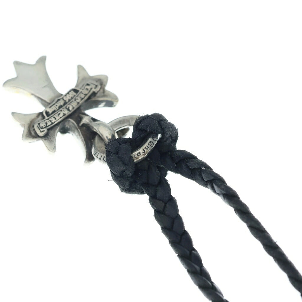 CHROME HEARTS(クロムハーツ) DBL CH PRS ダブル CHプラス ペンダントトップWレザーブレイド シルバー